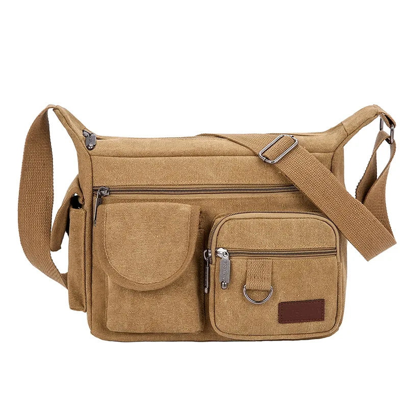 Max | Canvas Messenger Shoulder Bag