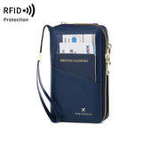 Valery | RFID-blocking passport holder with carrying strap