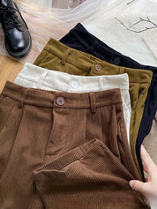 JESSY | Vintage High Waist Corduroy Pants for Women