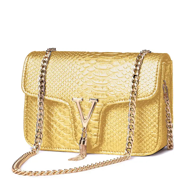 MILA | Luxury Handbag Crocodile Print