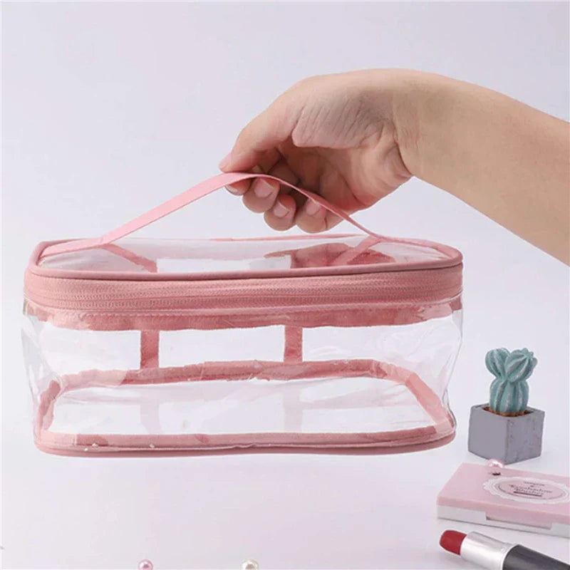 Braelyn | Waterproof Clear Travel Makeup Cosmetic Bag with Zipper