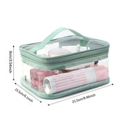 Braelyn | Waterproof Clear Travel Makeup Cosmetic Bag with Zipper