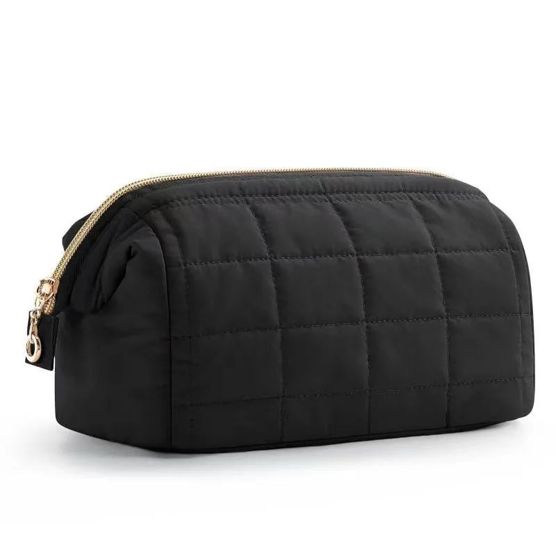 Louise | Elegant and spacious soft quilted cosmetic bag