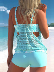 ANIKA | Elegant Cotton Tankini Beachwear Set