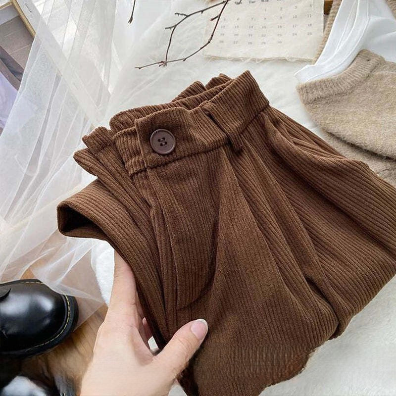 JESSY | Vintage High Waist Corduroy Pants for Women