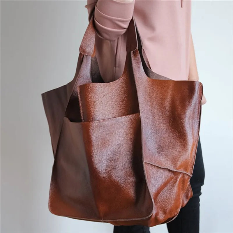 Lily | Women's Large Vegan Leather Tote Shoulder Bag