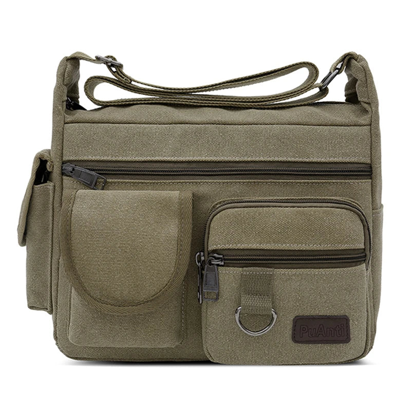 Max | Canvas Messenger Shoulder Bag