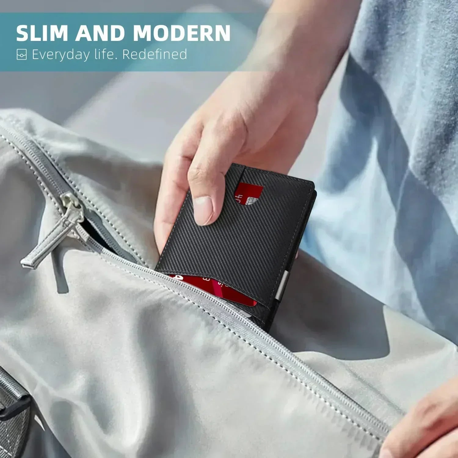 Rave | RFID-blocking slim travel wallet for men