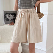 FINA | Cotton Linen Knee-Length Shorts