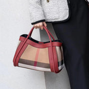 Sophia | Women's Leather Patchwork Large Crossbody Handbag