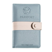 Tallulah | Light Faux Leather Passport Holder Travel Wallet