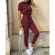 LOVITA | Chic Jumpsuit with Collar