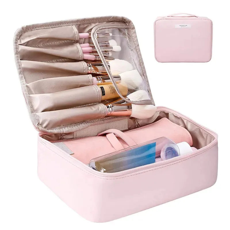 Large Capacity Waterproof Rice Makeup Bag & Toiletry Organizer