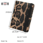 Carly | Lightweight Passport Holder with Leopard Print Travel Wallet