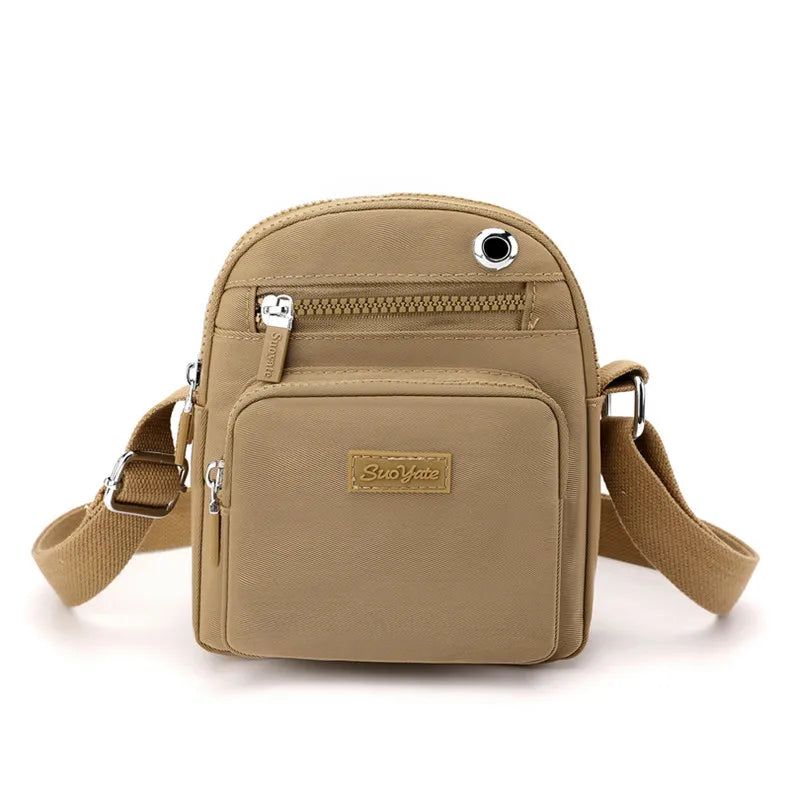 Zoe | Compact Nylon Crossbody Sling Bag