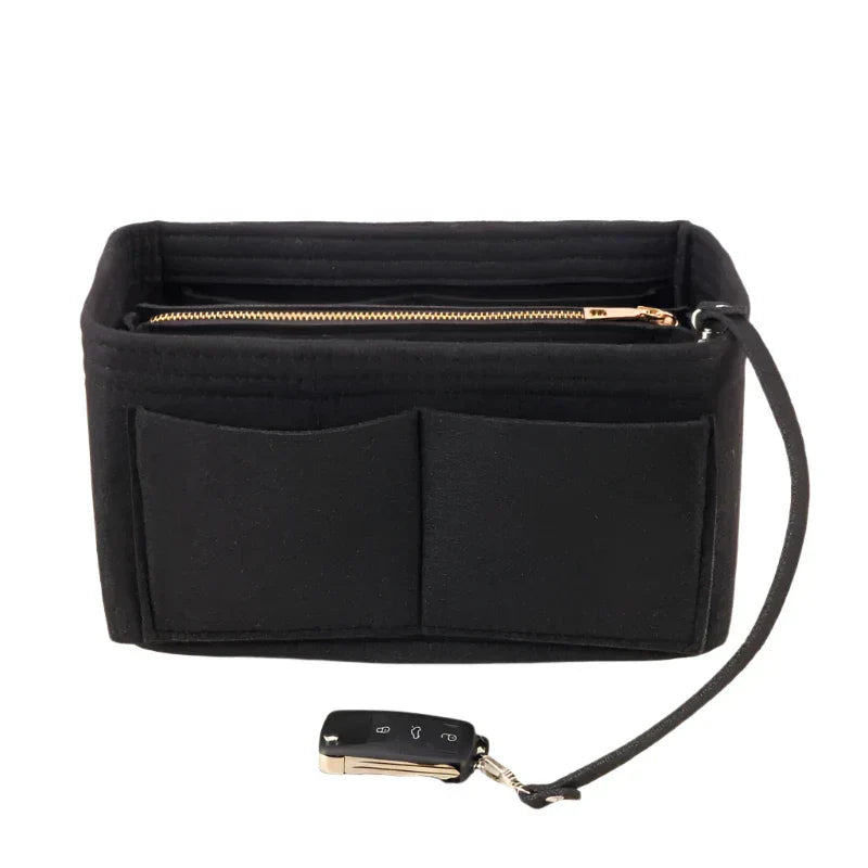 Kimber | Felt Insert Cosmetics Makeup Bag Travel Organizer