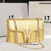 MILA | Luxury Handbag Crocodile Print