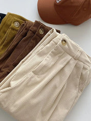 JESSY | Vintage High Waist Corduroy Pants for Women