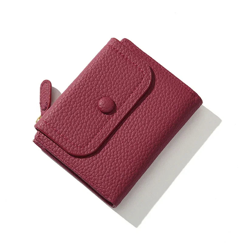 Araceli | Short Mini Travel Wallet with Snap Button Closure