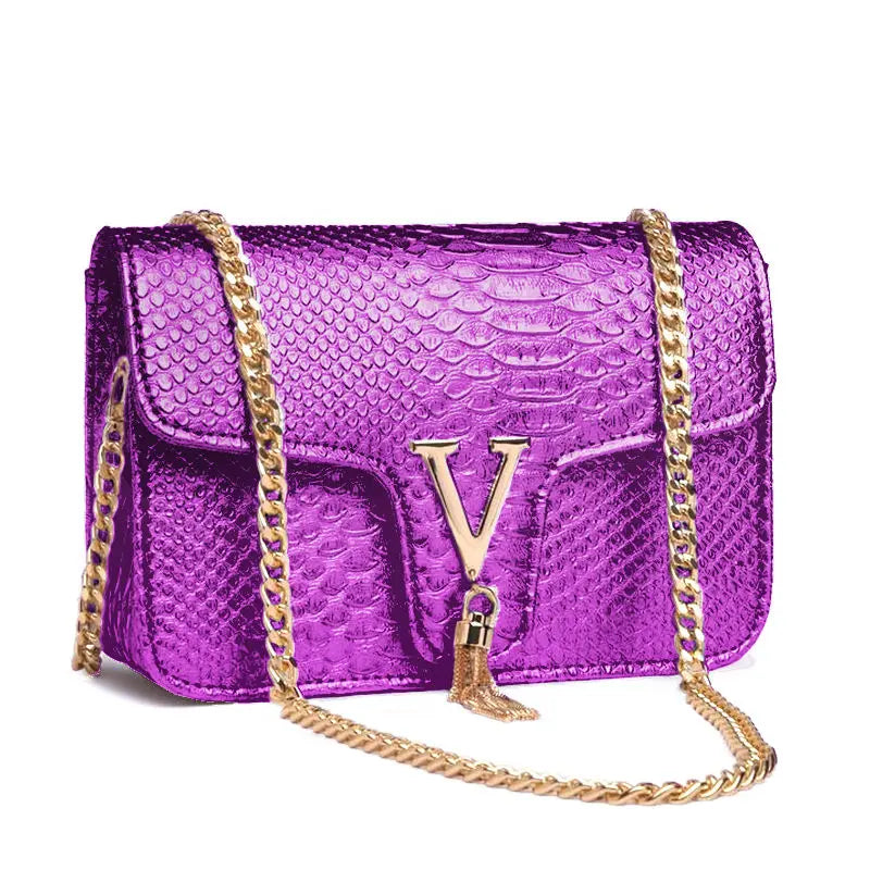 MILA | Luxury Handbag Crocodile Print