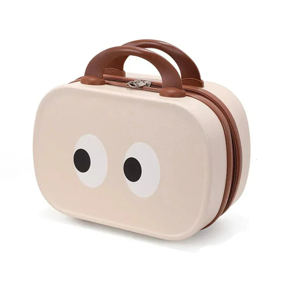 Ayra | Cartoon Eyes Vintage Cosmetic Bag Organizer