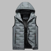 Jack Hooded Bodywarmer | Padded Ultralight Mid-Jacket Gilet with Hood for Men