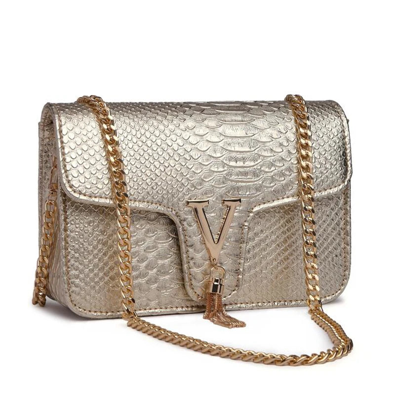 MILA | Luxury Handbag Crocodile Print