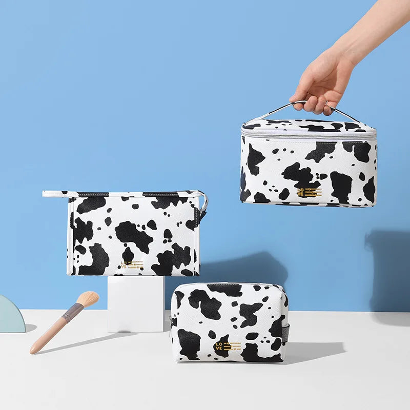 Magdalena | Cowhide PU Leather Waterproof Cosmetic Bag