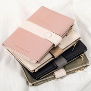 Tallulah | Light Faux Leather Passport Holder Travel Wallet