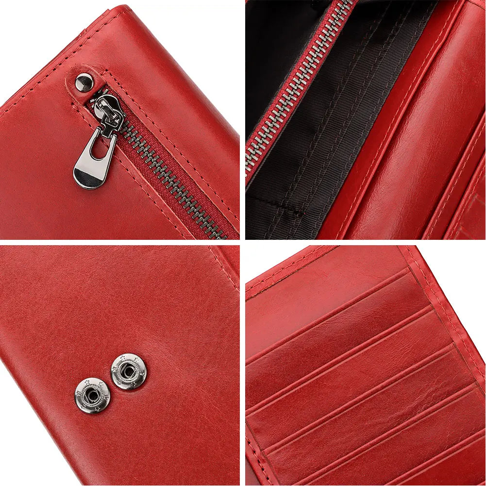 Kylee | RFID-blocking large leather travel wallet