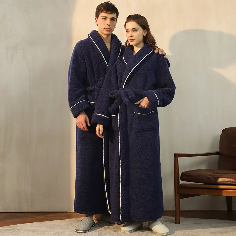 Neville | Unisex Plush Fleece Bathrobe