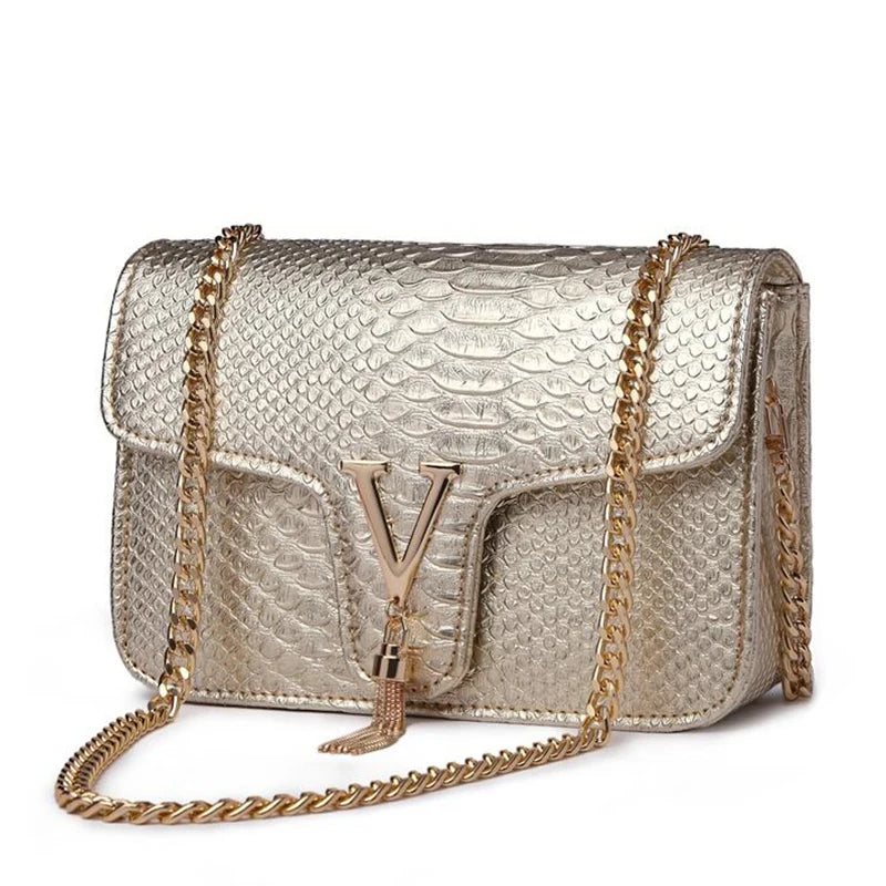 MILA | Luxury Handbag Crocodile Print