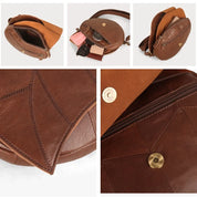 Sophie | Women's Leather Bag in Leaf Shape as Crossbody Shoulder Bag