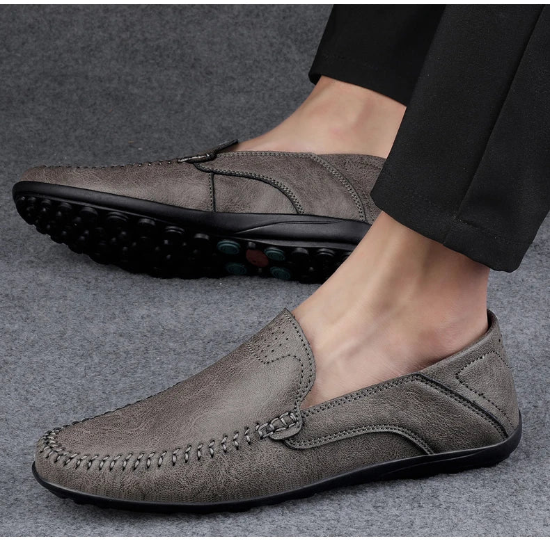 ENZO | Pu Leather Italian Loafers Men