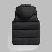 HUGO Hooded Bodywarmer | Padded Mid Jacket Gilet with Removable Hood for Men