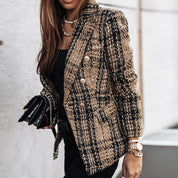 ABBEY | Stylish Checked Blazer