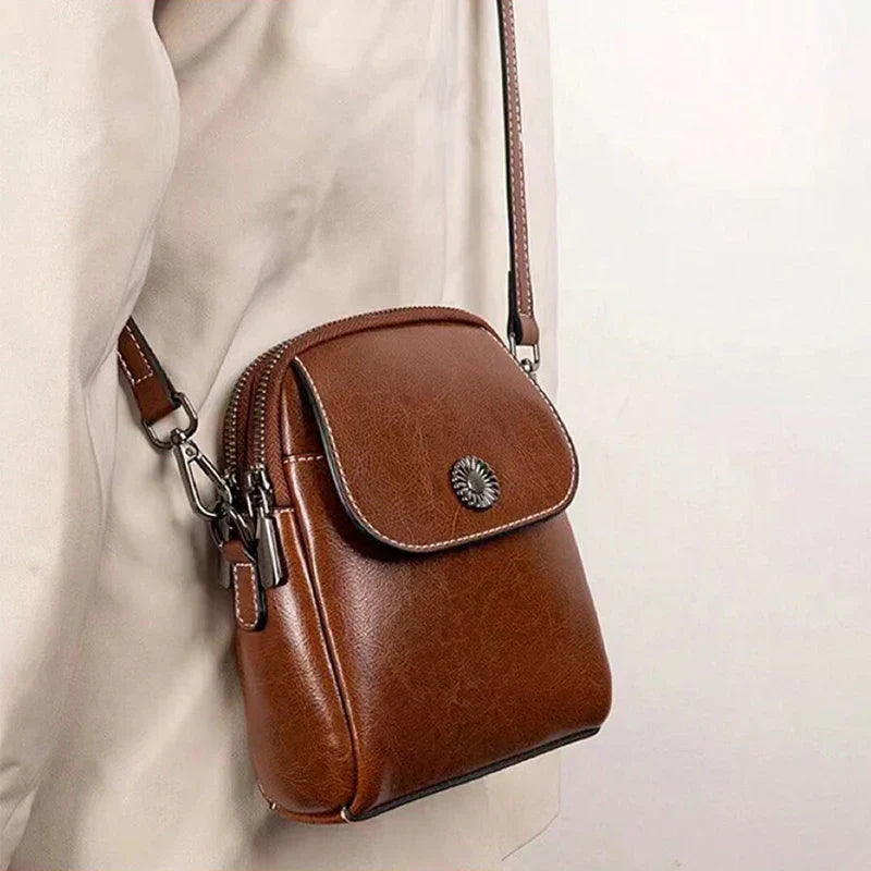 Sophie | Women's Vintage Leather Small Crossbody Bag