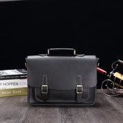 Liam | Retro PU Leather Briefcase Crossbody Messenger Bag