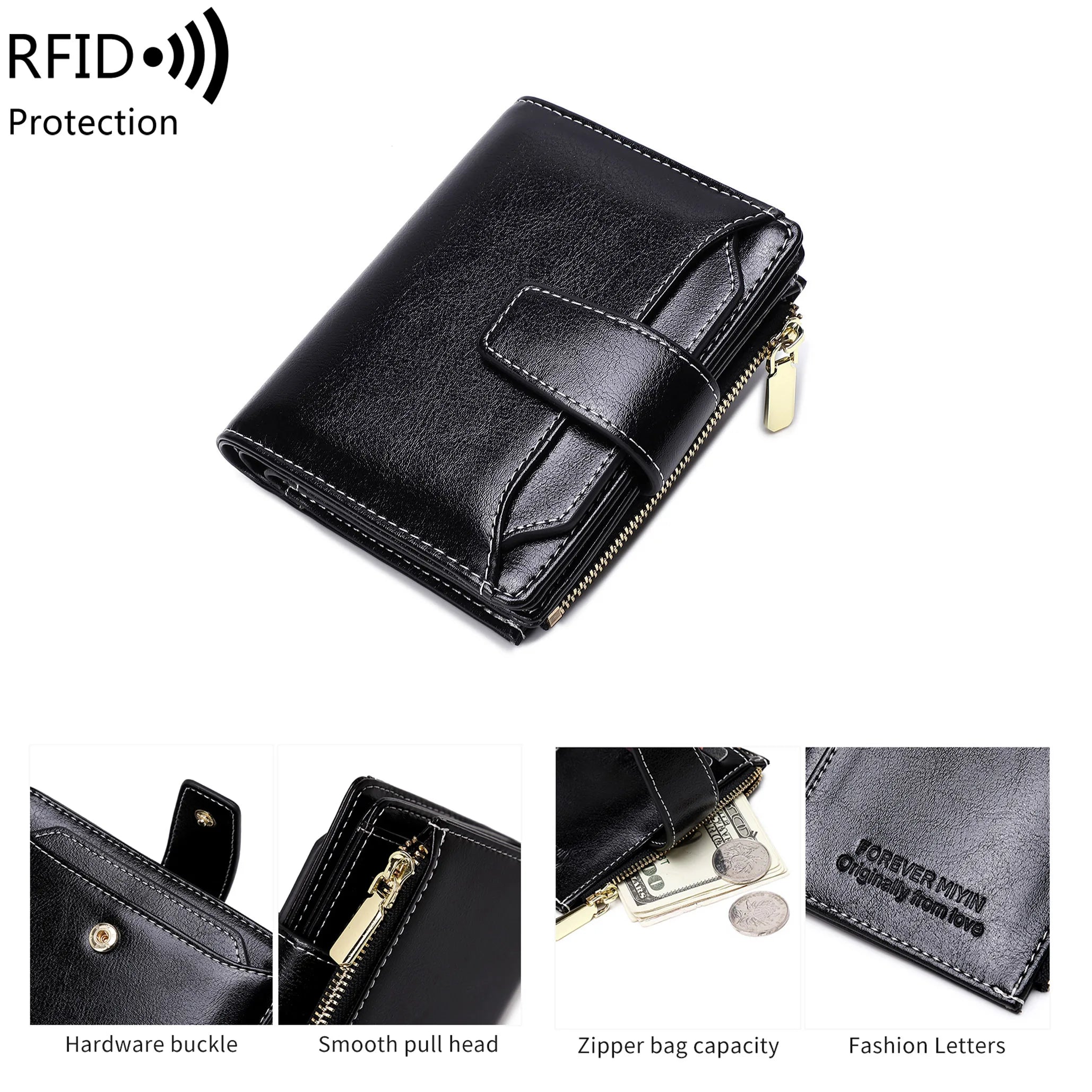 Henley | Compact RFID-Blocking Trifold Travel Wallet