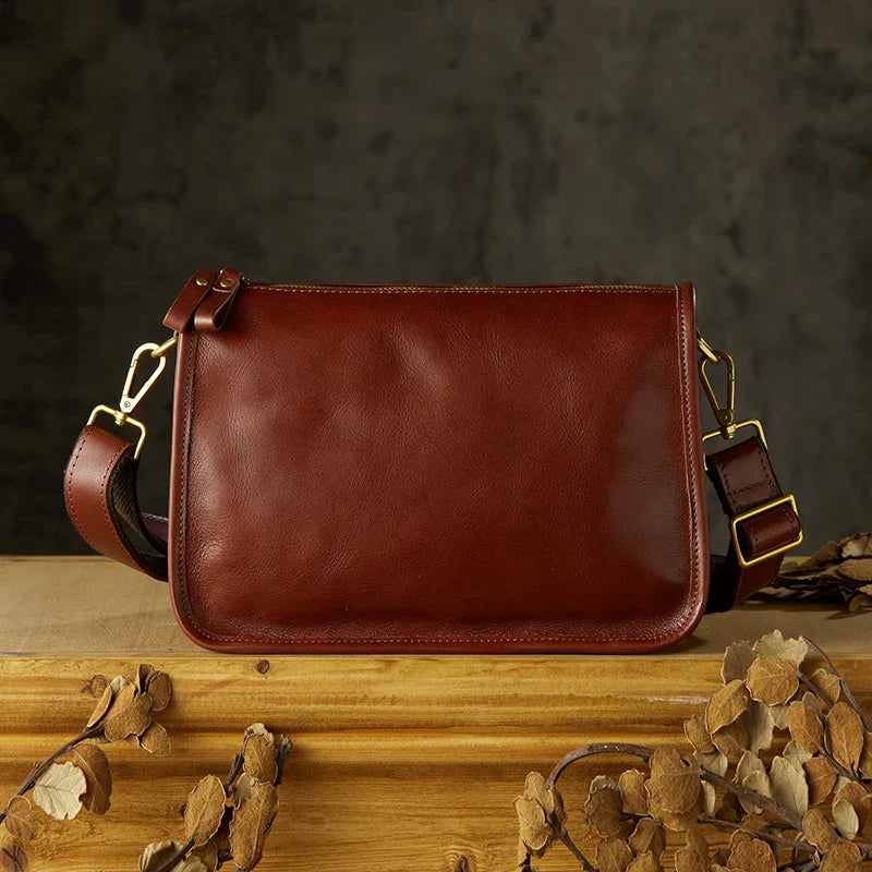 Max | Cowhide Leather Business Crossbody Bag