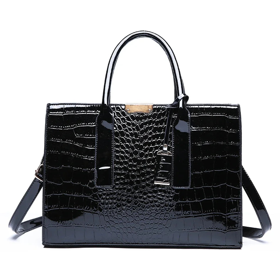 CROCODILE | Trendy Designer Croco Handbag