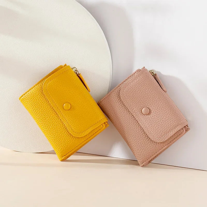 Araceli | Short Mini Travel Wallet with Snap Button Closure