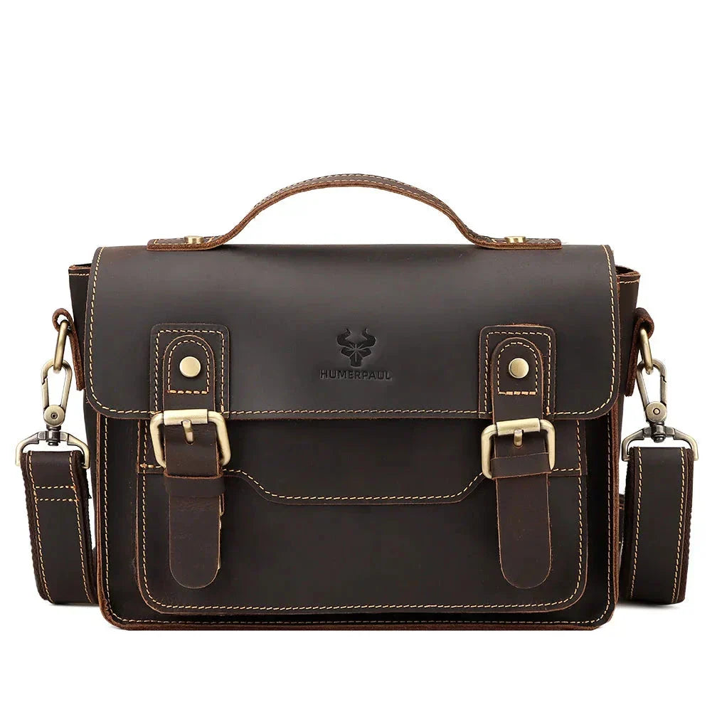 William | Vintage Crazy Horse Leather Crossbody Handbag