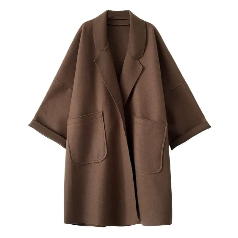 MAURA | Oversizes Woolblend Trenchcoat Jacket