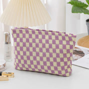 Ruthie | Checkered Aesthetic Makeup Pouch