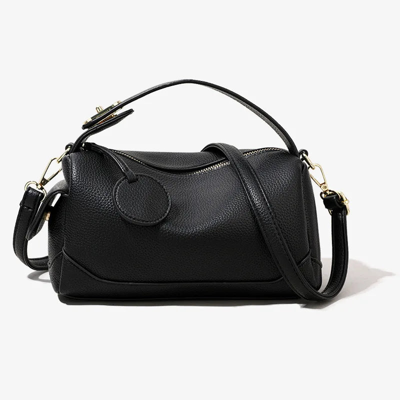 Isla | Women's Classic Boston Leather Crossbody Handbag