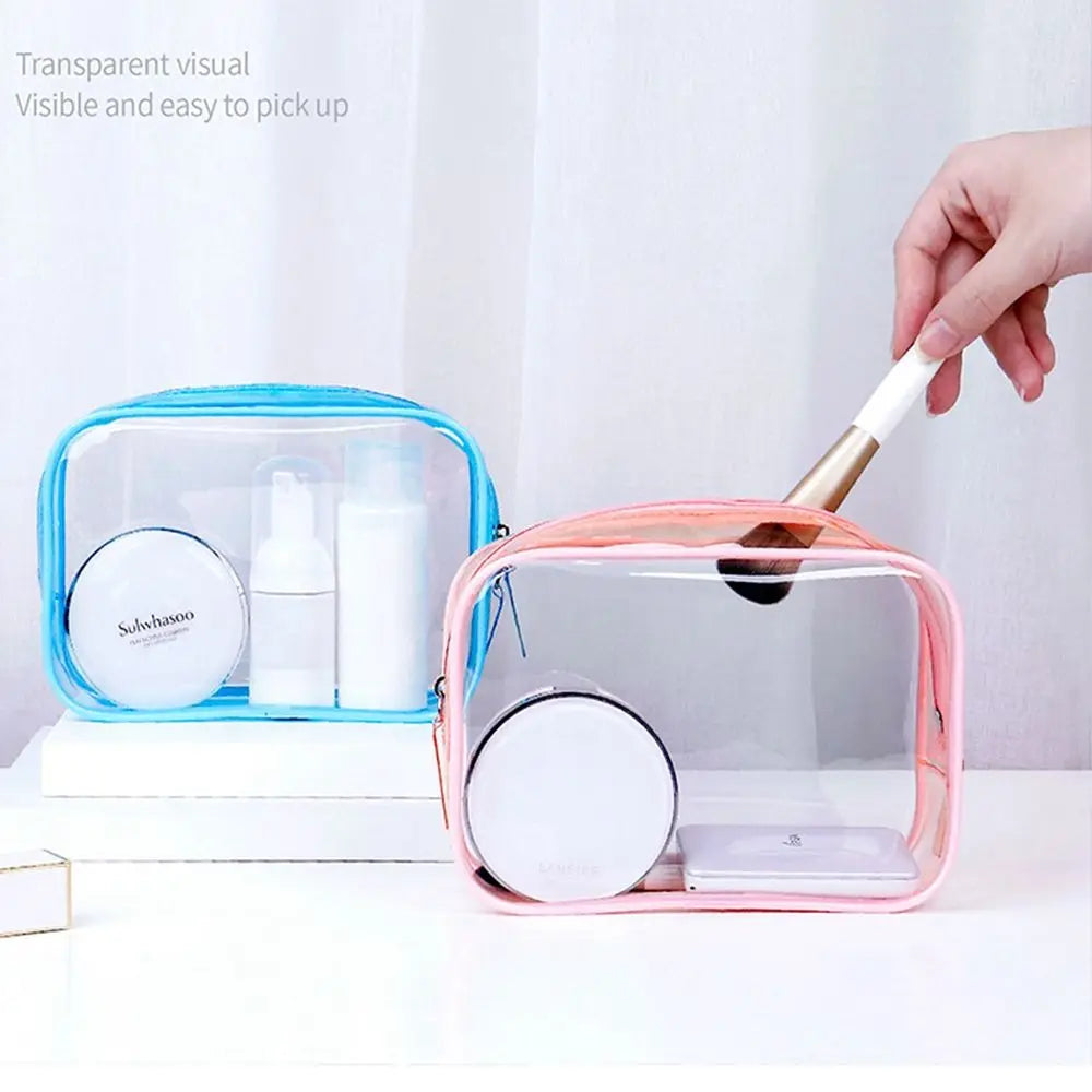 Samantha | Compact and Portable Transparent Makeup Bag