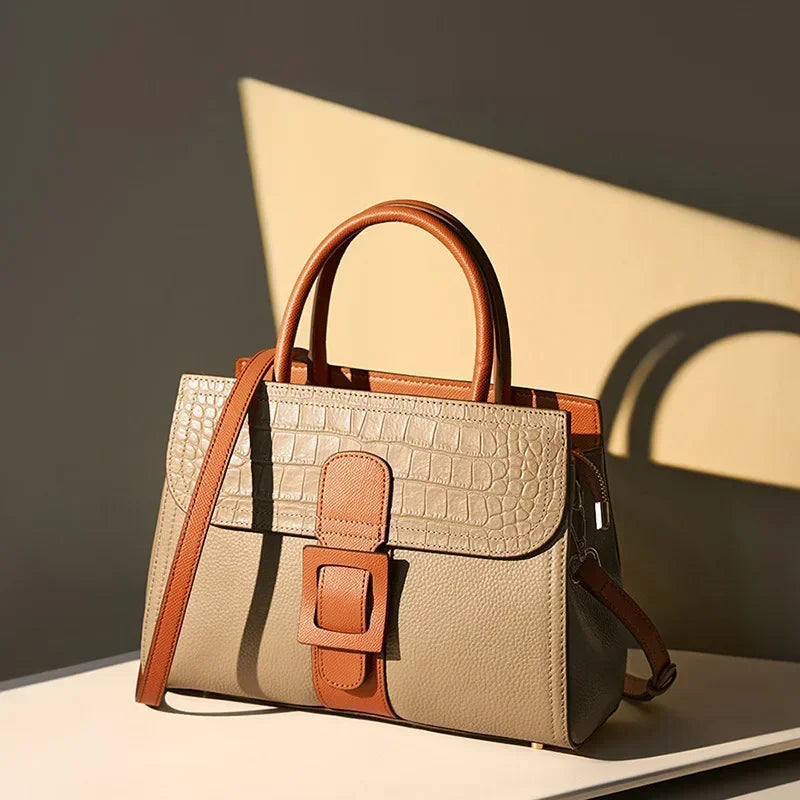 Sophia | Elegant Crocodile Pattern Crossbody Handbag