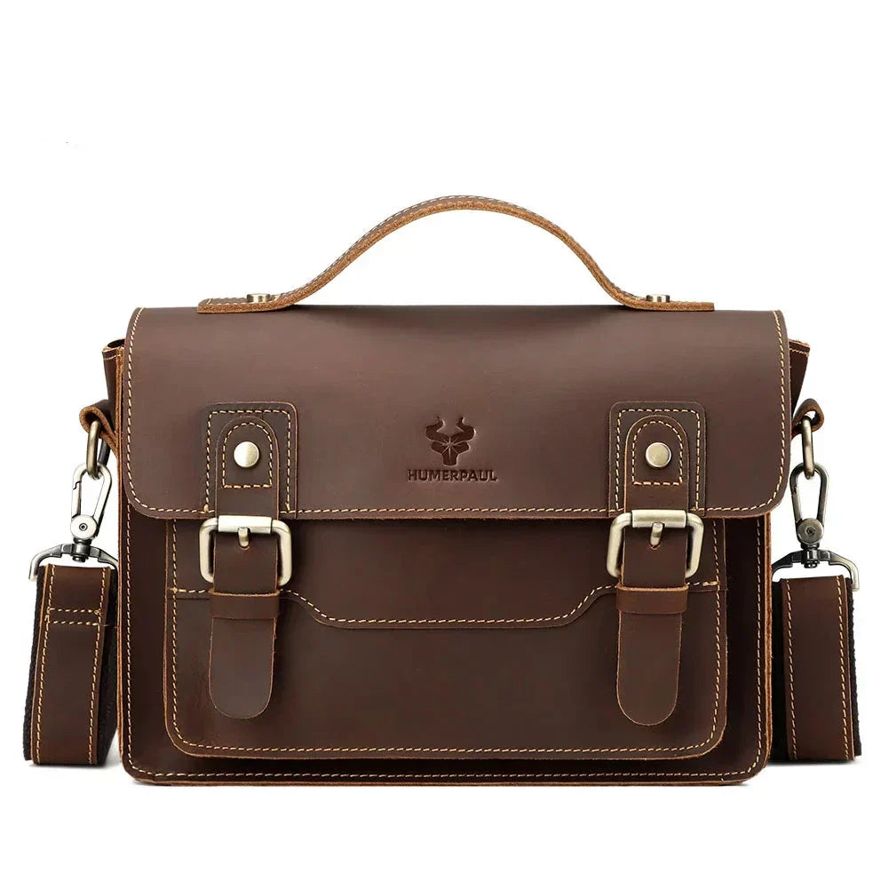 William | Vintage Crazy Horse Leather Crossbody Handbag