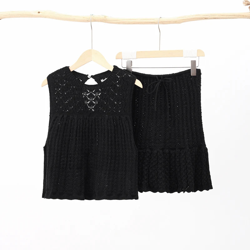 AMARI | Cotton Crochet Two-Piece Set